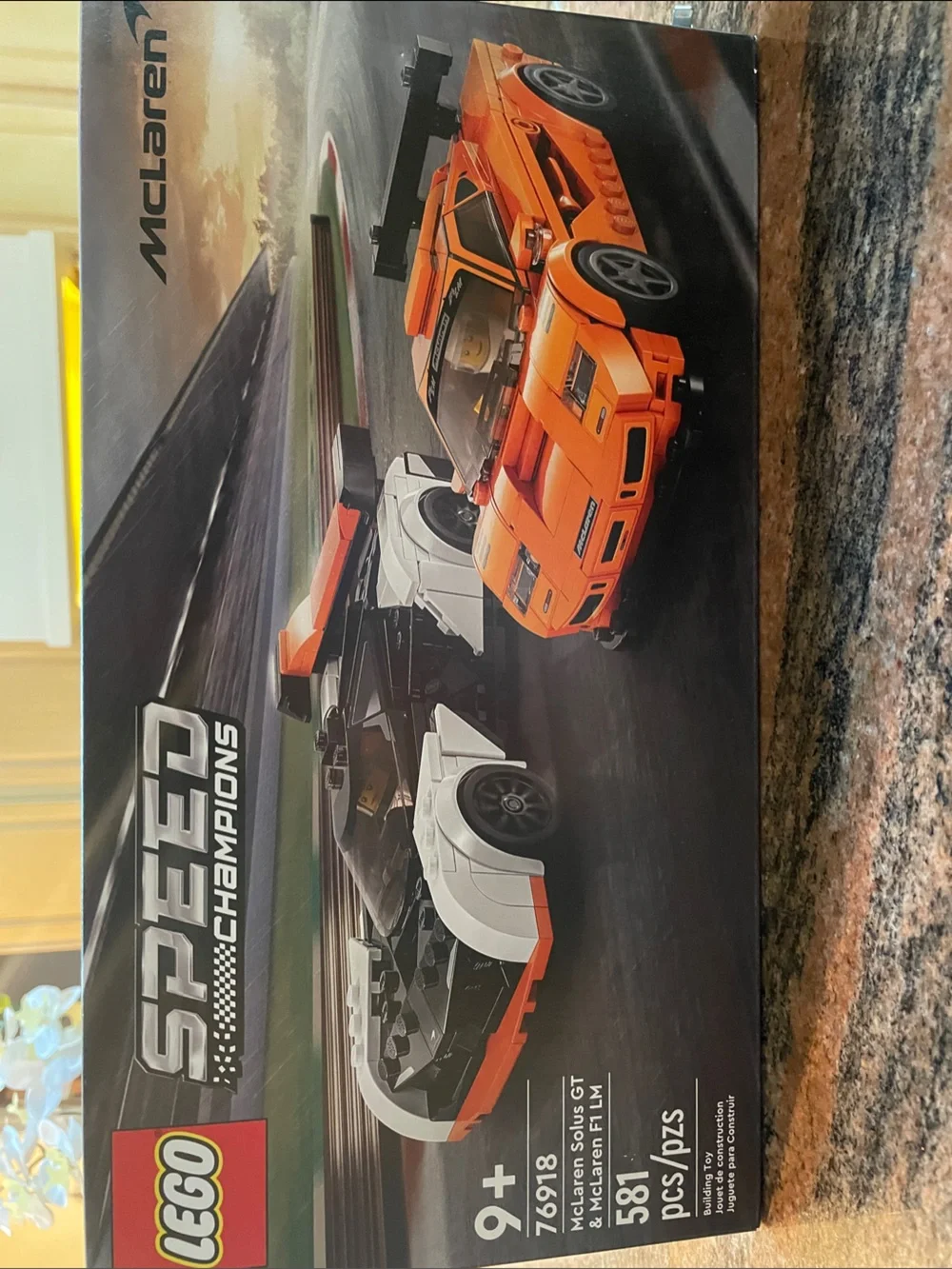 Lego Speed Champions 9+ 76918 McLarenSolusGT&McLarenF1 LM 581 pcs NWT